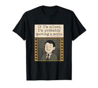Impression graphique de citation de film silencieux T-Shirt