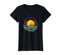 Impression High on Sunshine and Music Summer Vibes T-Shirt, Femme, Noir, 3XL