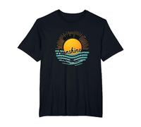 Impression High on Sunshine and Music Summer Vibes T-Shirt, Homme Grandes Tailles, Noir, 5X Tall