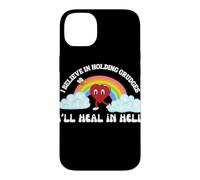 Impression Humoristique « I Believe in Holding Grudges Ill Heal in Hell » Coque pour iPhone 14 Plus
