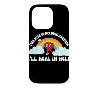 Impression Humoristique « I Believe in Holding Grudges Ill Heal in Hell » Coque pour iPhone 14 Pro