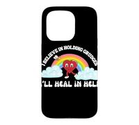 Impression Humoristique « I Believe in Holding Grudges Ill Heal in Hell » Coque pour iPhone 15 Pro