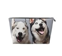 Impression Husky, Trousse de Toilette Trousse de Maquillage Sac à cosmétiques Trousse de Toilette de Voyage Portable
