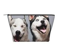 Impression Husky, Trousse de Toilette Trousse de Maquillage Sac à cosmétiques Trousse de Toilette de Voyage Portable