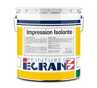 Impression isolante, bloque et isole les fonds tachés, colorés, foncés, peinture fixante et régulatrice d'absorption ECRAN 77 15 litres