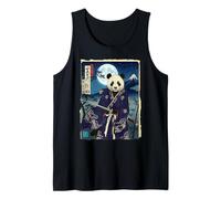 Impression Japonaise Samouraï Panda Fuji Ukiyo-e Art Design Débardeur
