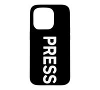 Impression Journaliste sur Le Devant - Inscription Press Coque pour iPhone 15 Pro