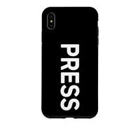 Impression Journaliste sur Le Devant - Inscription Press Coque pour iPhone XS Max