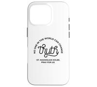Impression Kolbe « No One Can Change Truth » de Saint Maximilien Coque pour iPhone 16 Pro