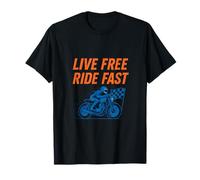 Impression « Live Free Ride Fast Moto Racing » T-Shirt