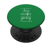 Impression « Love Sacrifice Giving » Saint Maximilien Kolbe PopSockets PopGrip Adhésif
