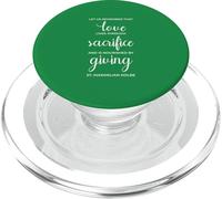 Impression « Love Sacrifice Giving » Saint Maximilien Kolbe PopSockets PopGrip pour MagSafe