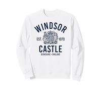 Impression Marine du château de Windsor Est. 1070 Berkshire, Angleterre Sweatshirt