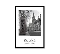 Impression murale de voyage noir et blanc Amsterdam Arizona Barcelone Chicago Paris New York Los Angeles Los Angeles Londres Rome Sydney Singapour Toronto Tokyo Pays-Bas USA Canada (16x20in / 40 x 50