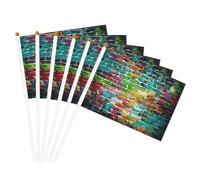 Impression murale en brique colorée - Drapeau double face - Drapeau double face - Décoration d'intérieur