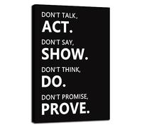 Impression murale inspirante sur Toile Imprimée avec citations positives - Décoration murale pour salon, chambre à coucher, bureau - Encadrée prête à accrocher - 30,5 x 45,7 cm (l x H)