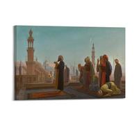 Impression murale prière du soir par Jean-Léon Gerome - Décoration d'intérieur - 20 x 30 cm