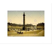 Impression Murale Wee Blue Coo Vintage Paysage Ville Place Vendôme Paris France