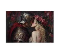 Impression mythologie grecque Aphrodite & Ares - Dark Academia Wall Art 1