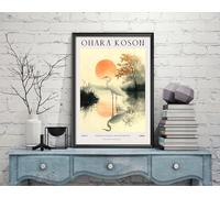 Impression Ohara Koson Oiseaux, Ohara Koson Exhibition Print, Ohara Koson Poster, Art mural vintage Koson (023b) A3