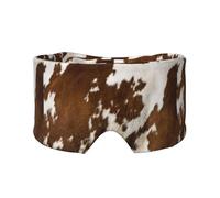 Impression peau de vache rouge et blanche,Masque pour les yeux bloquant la lumière Cache-yeux et cache-oreilles pour le sommeil