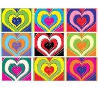 Impression photo en papier satine Motif coeur d'Andy Warhol 260 g/m Format A4 297 x 210 mm