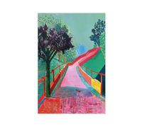 Impression pop art « Walk on The Bridge » - Art mural vif - Décoration murale pour salon, chambre à coucher - 20 x 30 cm