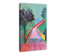 Impression pop art « Walk on The Bridge » - Art mural vif - Décoration murale pour salon, chambre à coucher - 40 x 60 cm