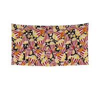 Impression pop-corn pour Halloween, Noël, décoration extérieure et intérieure, panneau de fête à suspendre résistant à la décoloration pour une utilisation répétée