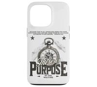 Impression rétro « There is Purpose in The Waiting » Coque pour iPhone 13 Pro