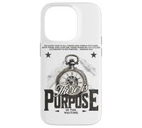Impression rétro « There is Purpose in The Waiting » Coque pour iPhone 14 Pro