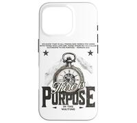 Impression rétro « There is Purpose in The Waiting » Coque pour iPhone 16 Pro