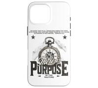 Impression rétro « There is Purpose in The Waiting » Coque pour iPhone 16 Pro Max