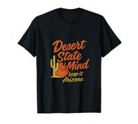 Impression solaire sur le cactus de Desert State of Mind en Arizona T-Shirt