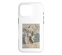 Impression sur Bois Japonais Edo Période Coque pour iPhone 16 Pro