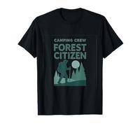 Impression sur la Nature et L'Aventure de Forest Citizen Camping Crew T-Shirt