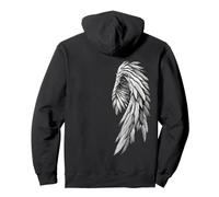 Impression sur Le Dos d'un Ange ailé Gothique Fantastique Sweat à Capuche