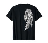 Impression sur Le Dos d'un Ange ailé Gothique Fantastique T-Shirt