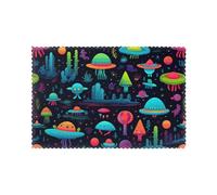 Impression sur Planète Extraterrestre Sets De Table Lot De 4 Antidérapant Set Tables Anti-Taches Sets Tables pour Salle À Manger Maisons Cuisine 30X45Cm