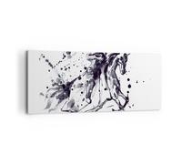 Impression sur Toile 100x40cm Tableaux Cheval chevalier histoire équitation