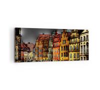 Impression sur Toile 100x40cm Tableaux Image maisons monuments historiques