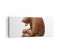Impression sur Toile 100x40cm Tableaux Image Ours Ours En Peluche Pour Enfants