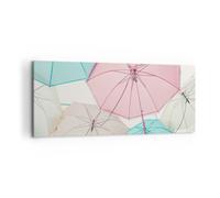 Impression sur Toile 100x40cm Tableaux Image Parapluies Ampoule improvisation