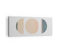 Impression sur Toile 100x40cm Tableaux Image Photo Abstraction Roue Demi-cercle