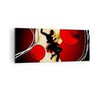 Impression sur Toile 100x40cm Tableaux Image Photo Afrique femme danseuse désert