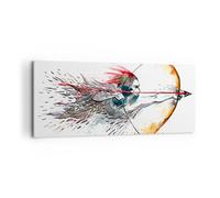 Impression sur Toile 100x40cm Tableaux Image Photo Bow Arrow cible précision