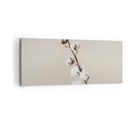 Impression sur Toile 100x40cm Tableaux Image Photo Coton Brindille Boho
