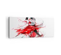 Impression sur Toile 100x40cm Tableaux Image Photo Danse action activité adulte