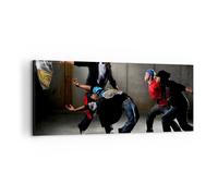 Impression sur Toile 100x40cm Tableaux Image Photo Équilibre danseurs saut