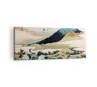 Impression sur Toile 100x40cm Tableaux Image Photo Japon Grues Image Decoration